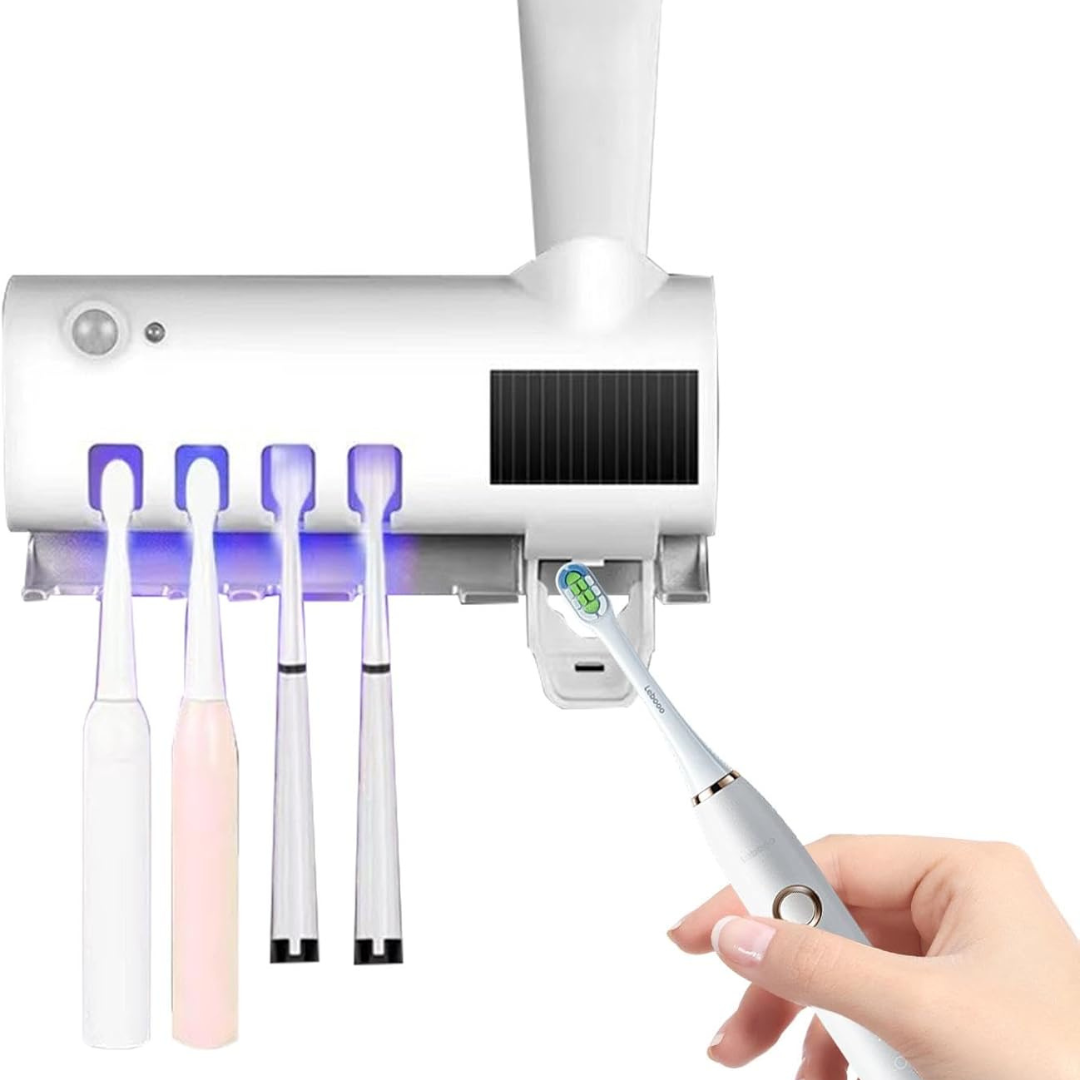 BrushGuard UV Soporte de Cepillos y Esterilizador