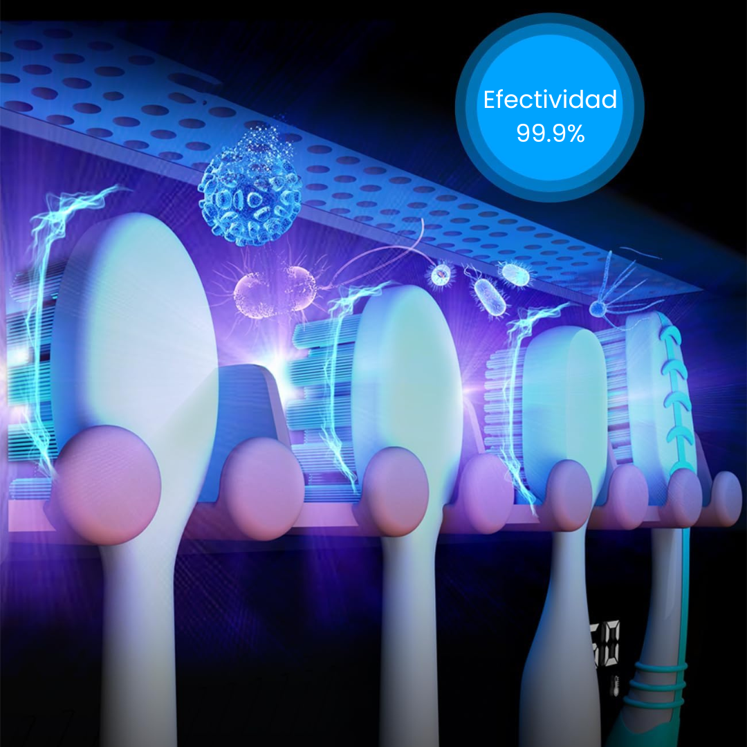 BrushGuard UV Soporte de Cepillos y Esterilizador